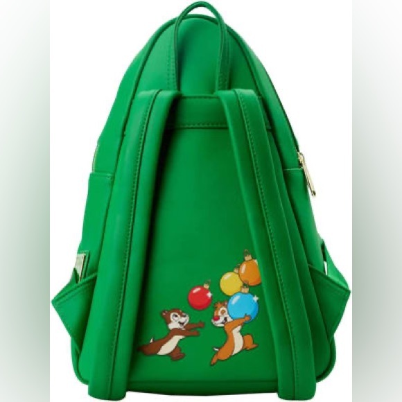 LOUNGEFLY women’s Disney Chip and Dale Tree Ornament Figural Backpack - Picture 3 of 16
